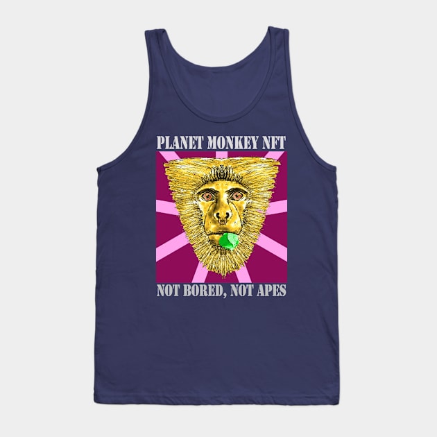 Planet Monkey NFT Not Bored Apes Tank Top by PlanetMonkey